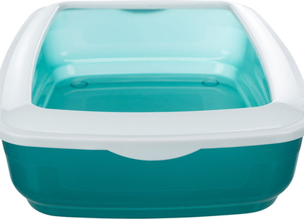 Trixie Katzentoilette Mio mit Rand - hochwertige und geräumige Katzentoilette für Katzen mit Rand