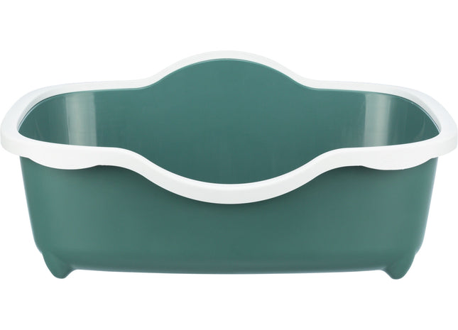 Trixie Katzentoilette Davio – mit Rand, grün/weiss