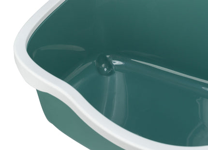 Trixie Katzentoilette Davio – mit Rand, grün/weiss