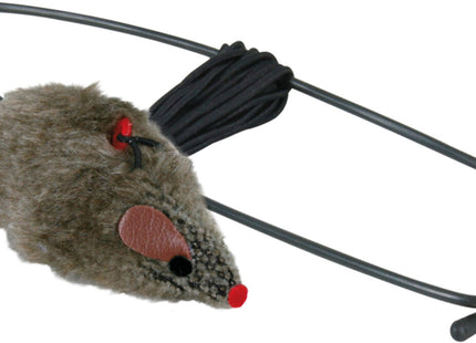 Trixie Spielmaus für Türrahmen, 8 cm - interaktives Spielzeug für Katzen