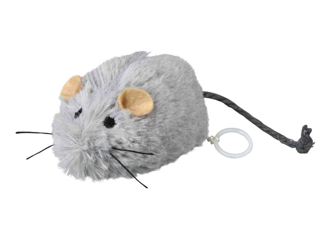 Trixie Zappel-Maus 8.5 cm - interaktives Spielzeug für Katzen