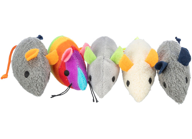 Trixie Plüschmäuse - 70 Stück, 7 cm, Katzenminze