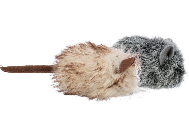 Trixie Plüschmaus mit Katzenminze – 30 Stück, 9 cm