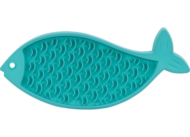 Trixie Lick’n’Snack Platte – Silikon, petrol, 28 cm