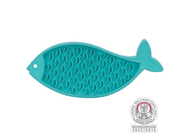 Trixie Lick’n’Snack Platte – Silikon, petrol, 28 cm
