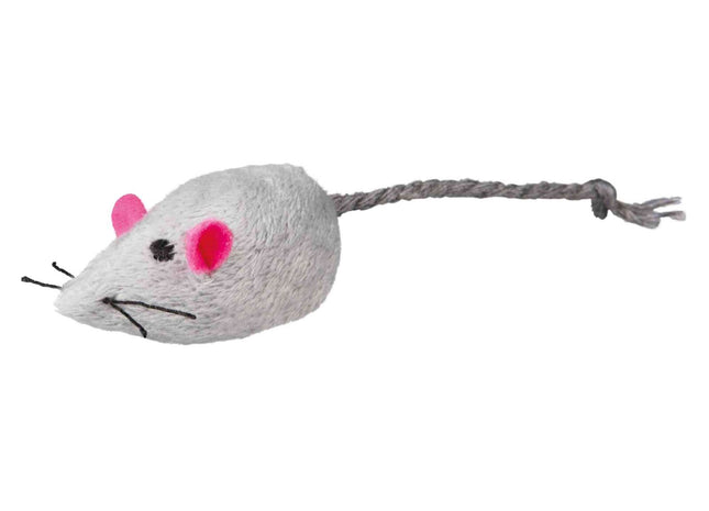 Trixie Maus mit Schelle Plüsch Katzenminze 5 cm 160 Stück