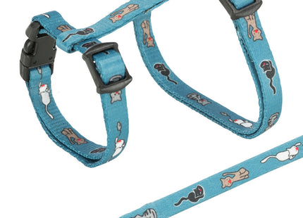 Trixie Garnitur für kleine Katze mit 4 verschiedenen Motiven bedruckt