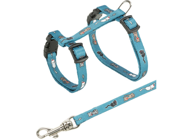 Trixie Garnitur für kleine Katze mit 4 verschiedenen Motiven bedruckt