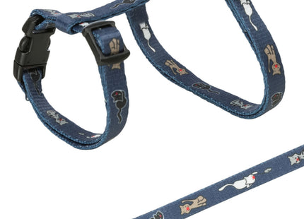 Trixie Garnitur für kleine Katze mit 4 verschiedenen Motiven bedruckt