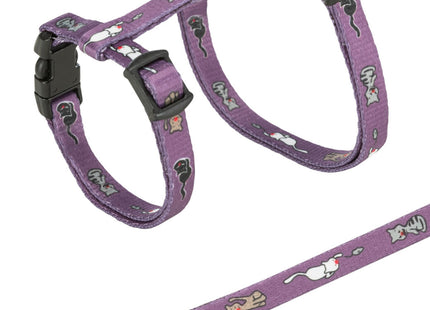 Trixie Garnitur für kleine Katze mit 4 verschiedenen Motiven bedruckt