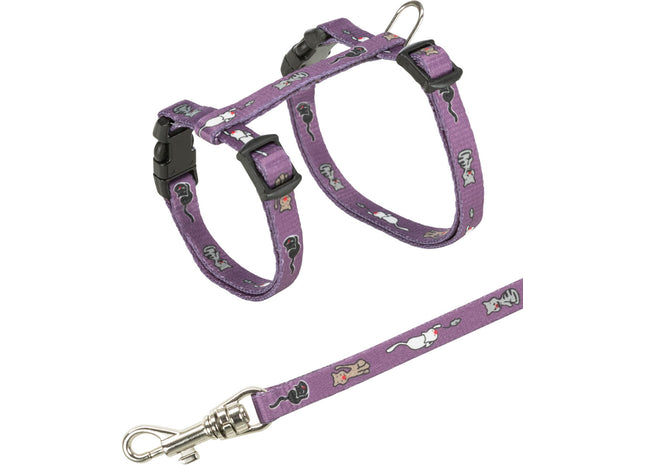 Trixie Garnitur für kleine Katze mit 4 verschiedenen Motiven bedruckt