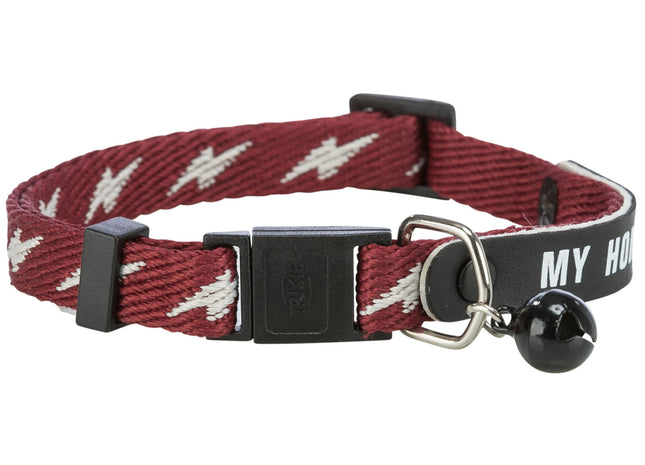 Trixie Katzenhalsband My Home - rot, mit Adresslasche