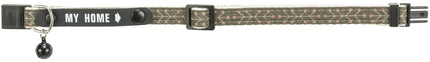 Trixie Katzenhalsband My Home - olivgrün beige