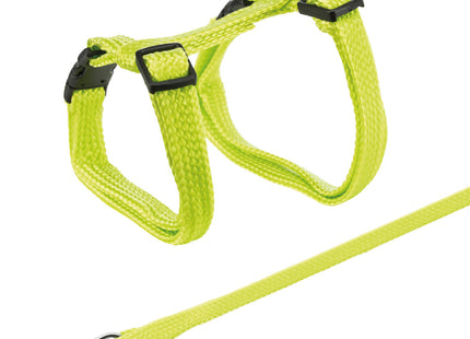 Trixie Katzengeschirr mit Leine aus strapazierfähigem Nylon, 46 cm Länge