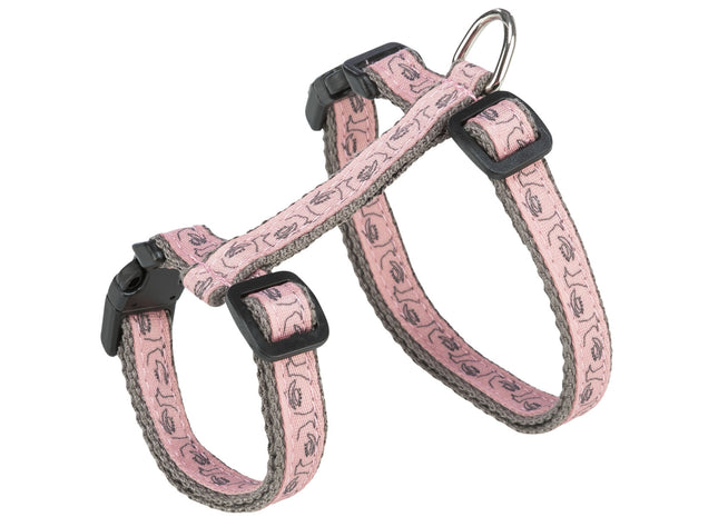 Trixie Katzengeschirr mit Leine grau/rosa