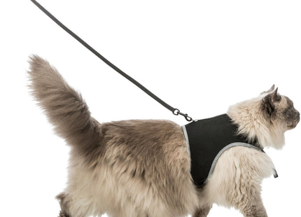 Trixie Softgeschirr mit Leine Katze XL schwarz