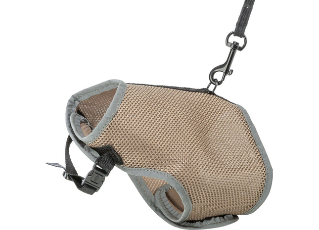 Trixie Softgeschirr Katze taupe mit Leine