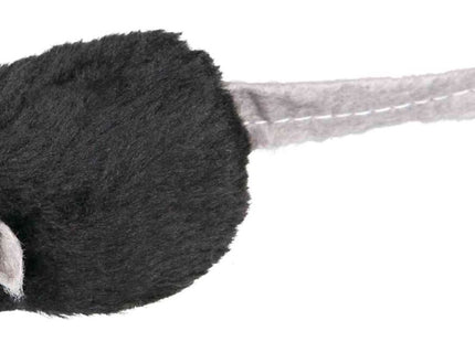 Trixie Maus mit Mikrochip aus Plüsch und Katzenminze, 6 cm, Set mit 12 Stück