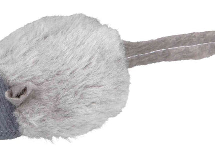 Trixie Maus mit Mikrochip aus Plüsch und Katzenminze, 6 cm, Set mit 12 Stück