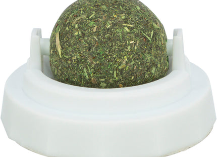 Trixie Katzenminze Ball mit Halterung - ø5cm, grün