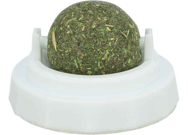 Trixie Katzenminze Ball mit Halterung - ø5cm, grün