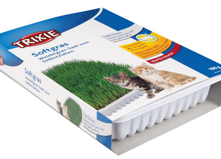 Trixie Biogras Schale 100 g - Natürliches Katzengras für die Gesundheit und das Wohlbefinden Ihrer Katze