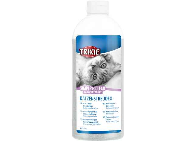 Trixie Fresh'n'Easy - Katzenstreudeo, Babypuderduft, 750 g