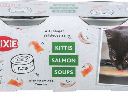 Trixie Soup mit Huhn & Lachs – Katzenfutter 4×80g