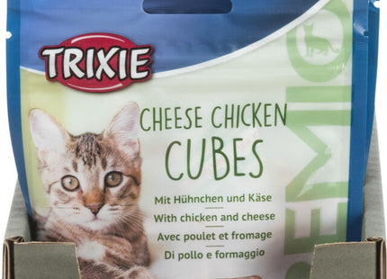 Trixie Premio Cheese Chicken Cubes - Katzen-Snack, Huhn-Käse