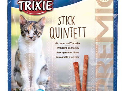 Trixie PREMIO Quadro-Sticks - Katzensnack Lamm/Truthahn