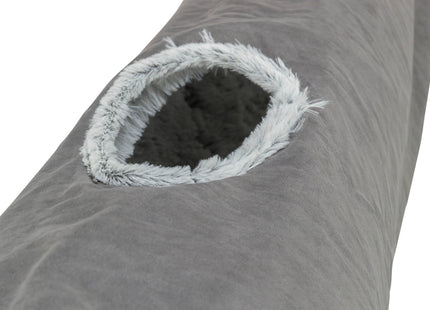Trixie Spieltunnel Harvey - Plüsch, grau, ø27×116cm