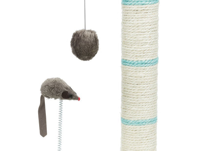 Trixie Kratzbaum mit Catnip, 50 cm - ideal für Katzen zum Krallenwetzen und Spielen