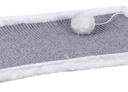 Trixie Kratzmatte mit Plüschrand lichtgrau