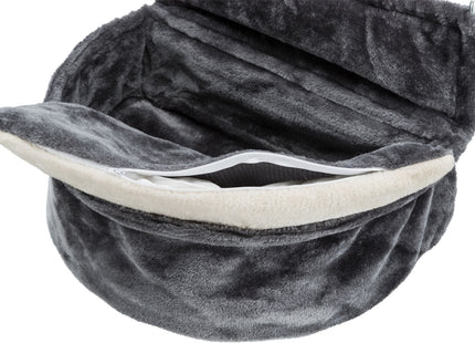 Trixie Kuschelsack für Heizkörper – Plüsch dunkelgrau