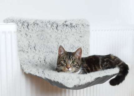 Trixie Liegemulde - Katzenbett Velours creme-braun