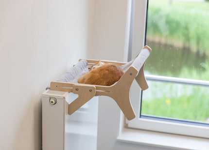 Trixie Hängematte – Holz, grau, 47×24×38 cm