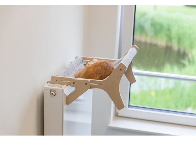 Trixie Hängematte – Holz, grau, 47×24×38 cm