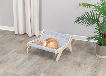 Trixie Hängematte – Holz, grau, 47×24×38 cm