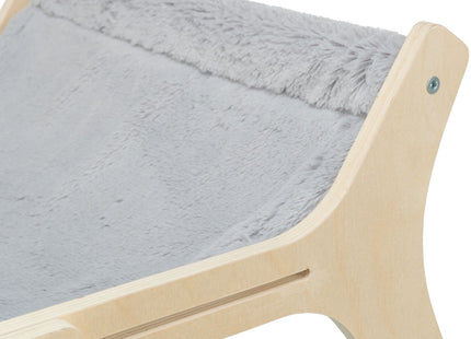 Trixie Hängematte – Holz, grau, 47×24×38 cm