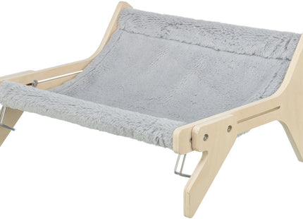 Trixie Hängematte – Holz, grau, 47×24×38 cm