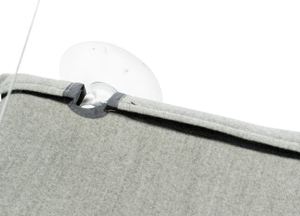 Trixie Fenster-Liegeplatz - Velours, grau, 50×30cm