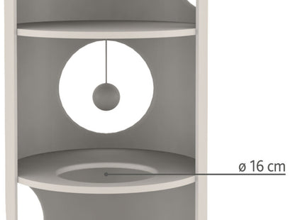 Beige Katzenturm mit Sisal für stundenlangen Spielspass
