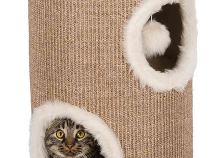 Trixie Cat Tower Edoardo - Stabiler und stilvoller Katzenturm für die Wohnungseinrichtung
