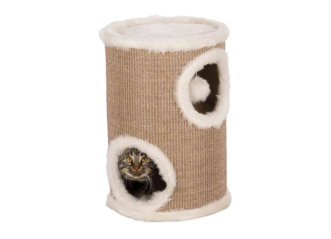 Trixie Cat Tower Edoardo - Stabiler und stilvoller Katzenturm für die Wohnungseinrichtung