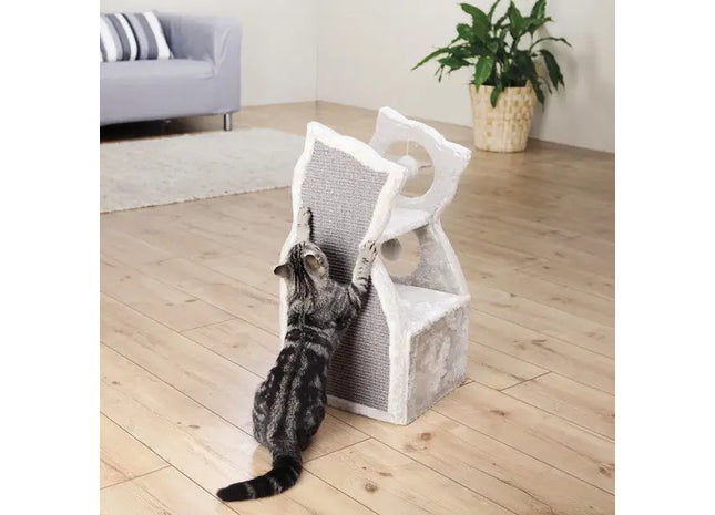Trixie Cat Tower Nelia - Katzenkratzbaum, lichtgrau