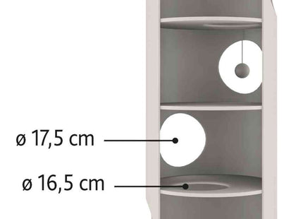 Katzenturm Edoardo in Brauncreme für stundenlangen Spielspass und Entspannung