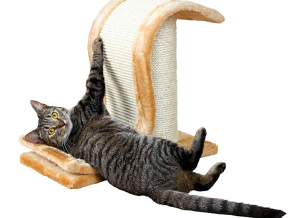 Trixie Inca Sisal-Kratzwelle auf Stamm 39 cm - Robuste Kratzwelle für Katzen zur Krallenpflege und zum Spielen