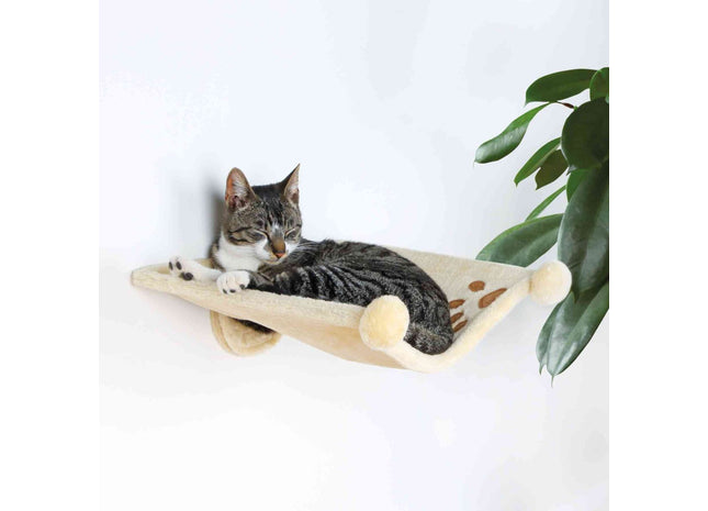 Trixie Plüschmulde - Katzenbett beige Wandmontage
