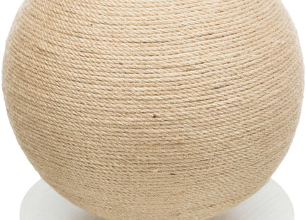 Trixie Kratzball auf Platte - Jute, Holz, ø29cm