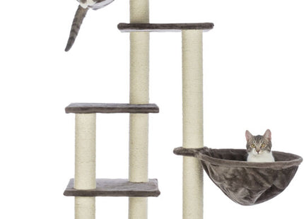 Trixie Kratzbaum Madrid - deckenhoch, grau, Katzenmöbel